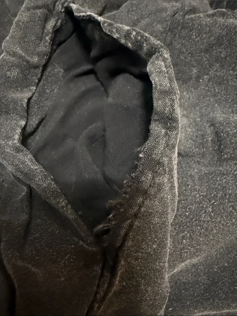 Women’s Mineral Wash Black Drawstring Wide-Leg Pants
